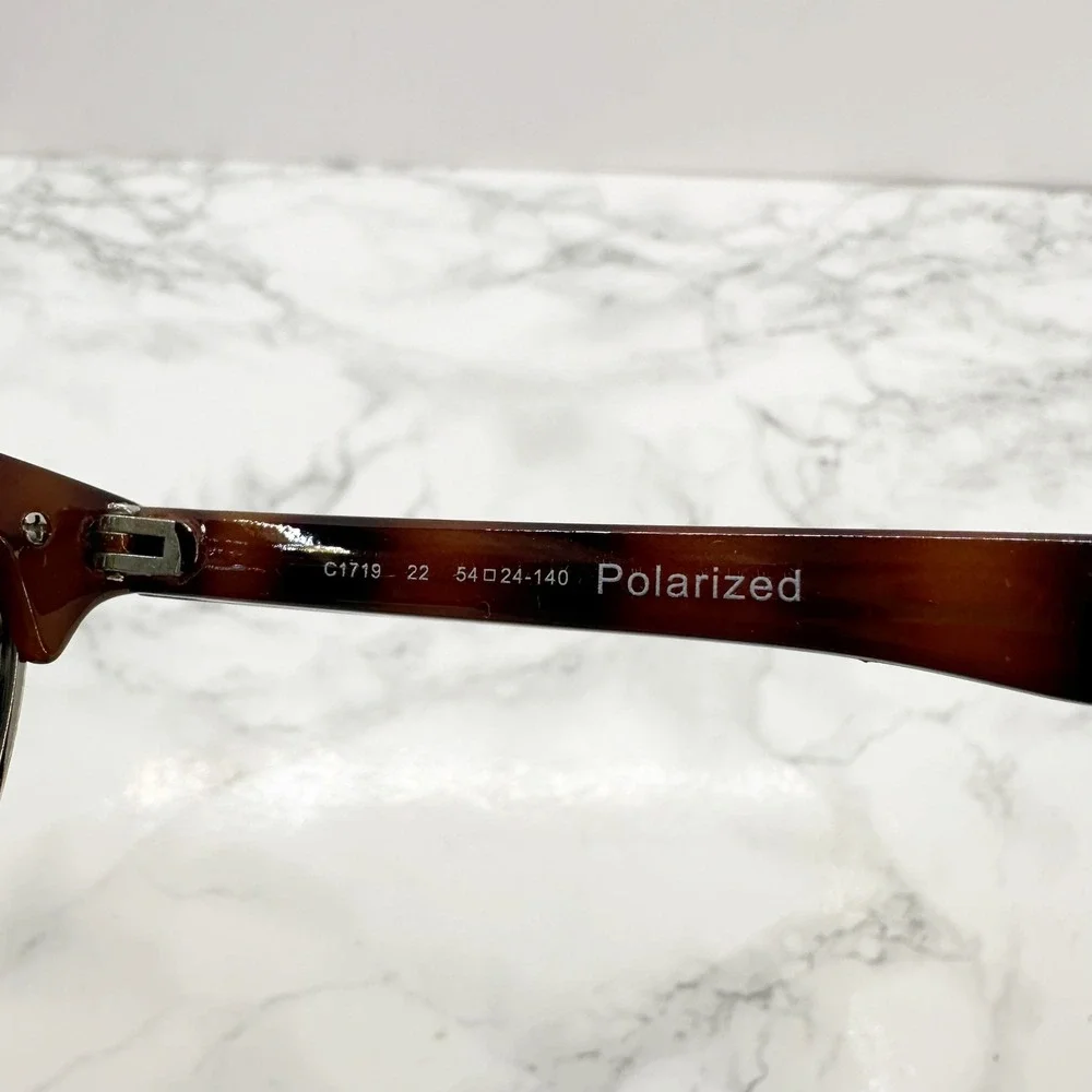 Cole Haan C1719 22 Sunglasses Women Tortoise Polarized Clubmaster‎ Excellent